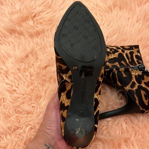 Gorgeous Antonio Milani Cheetah Print Boots Size 8 - Picture 6 of 8
